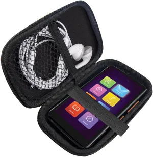 Compatible with Solo3 Mp3 Player Case, Lamshaw Hard Shell Travel and Storage Case Carrying Case Compatible for 24Six Solo3, Solo2 Mp3 Player (Black)