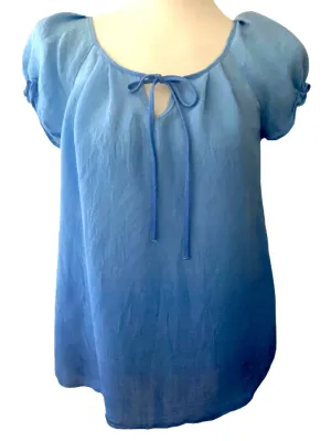 Cool Summer Blue Ombre Top