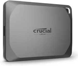 Crucial X9 Pro 4TB Portable SSD, Up to 1050MB/s Read & Write, 3.2 USB-C, External Solid State Drive, Durable Storage for PC and Mac, for Professional Creators, Silver - CT4000X9PROSSD902