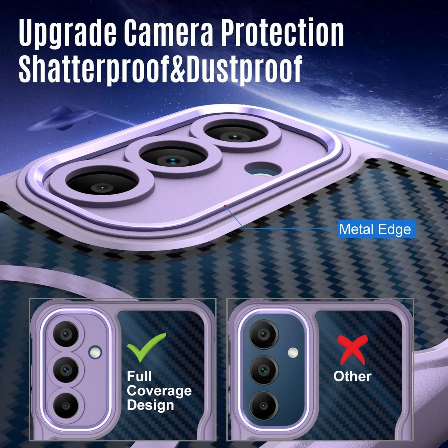 Dahkoiz for Samsung Galaxy A16 5G Phone Case with Privacy Screen Protector, Compatible with MagSafe, Camera Protection, 15ft Drop Protection Slim & Light Magnetic Case, Purple