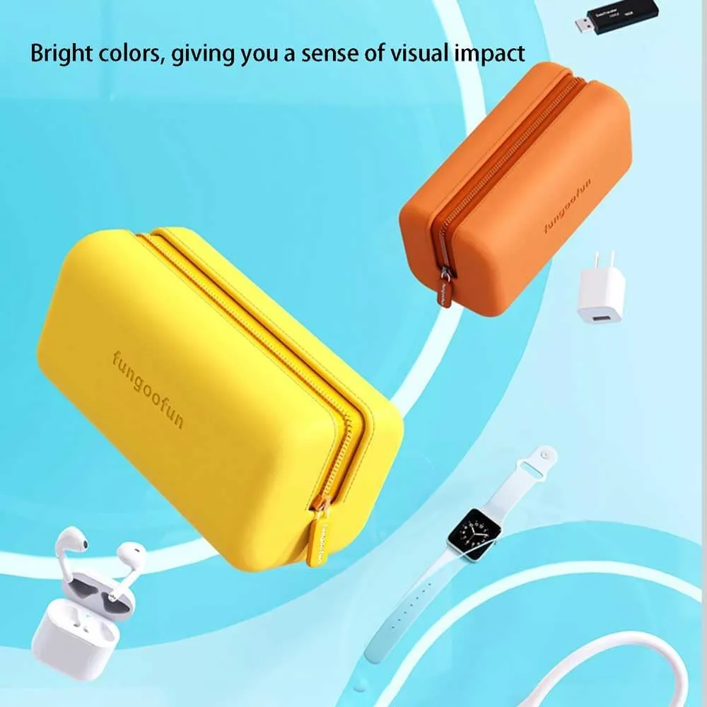 Data Cable Storage Bag,Travel Electronics Accessories Bag Organiser,Waterproof Electronics Accessories Storage Cases,Small Electronic Accessories Organizer,Portable Cable Bag