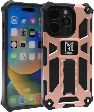 Defender Series I Dual Layer Protective Case with Metal Kickstand Compatible with iPhone 13 Pro | Rugged, Drop-Tested, Shockproof Mobile Cover for iPhone 13 Pro