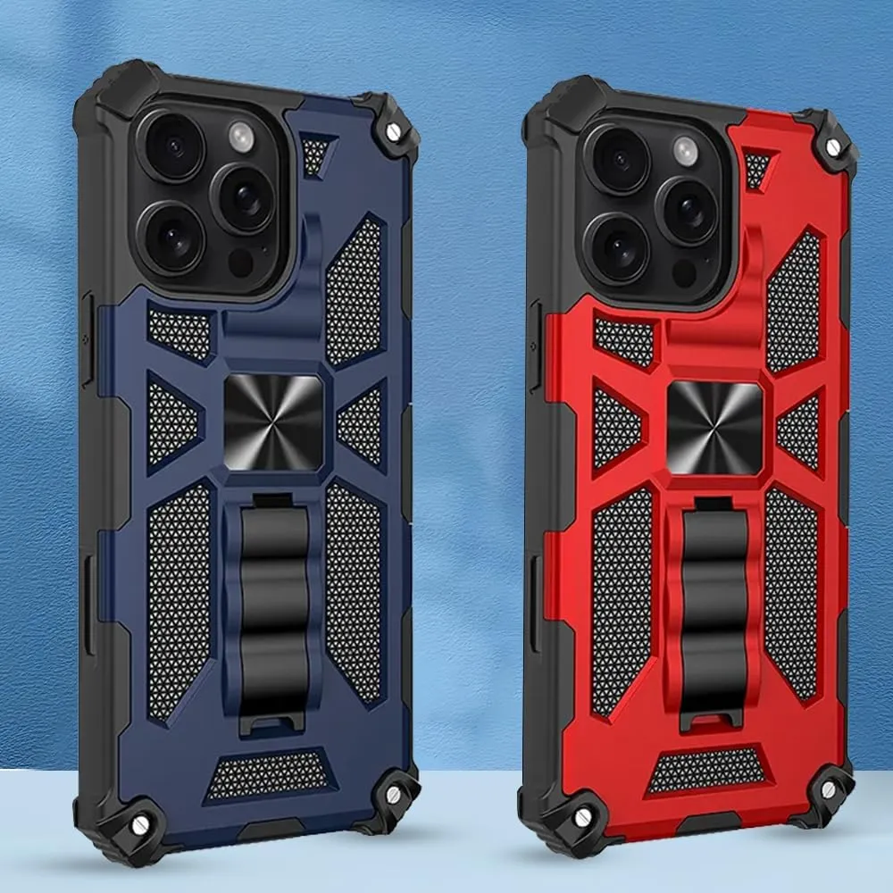 Defender Series I Dual Layer Protective Case with Metal Kickstand Compatible with iPhone 13 | Rugged, Drop-Tested, Shockproof Mobile Cover for iPhone 13