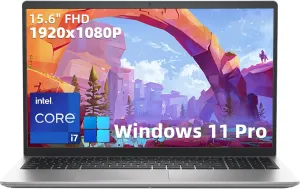 Dell Inspiron-3530 15.6in-FHD Business Laptop - 13th Gen Intel i7-1355U, Intel Iris Xe Graphics, Wi-Fi 6, Backlit Keyboard, Fingerprint Reader, w/USB Hub Win11 Pro & MS Office (32GB | 2TB SSD)