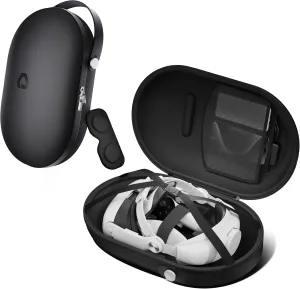 DESTEK CC2 Carrying Case Compatible with Meta/Oculus Quest 3, Quest Pro and Touch Controllers, VR Accessories for Travel, Storage, and Portable Protection