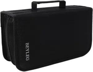 DVD Holders Storage Cases 128 Capacity CD DVD VCD case,CD DVD Wallet Blu-ray Media Case Storage Holder Organizer Wallet Black