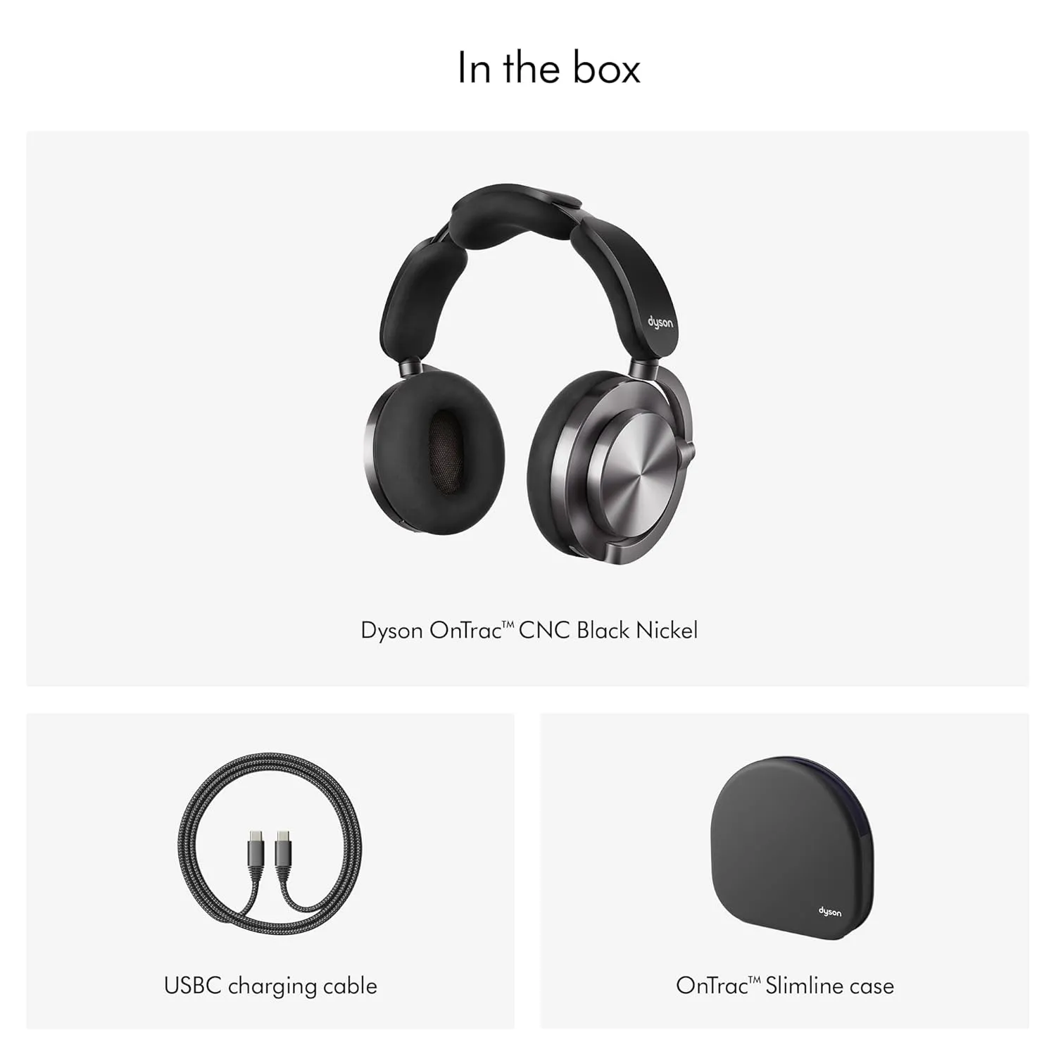 Dyson OnTrac Headphones CNC Black Nickel WP 02 CNC BKNK