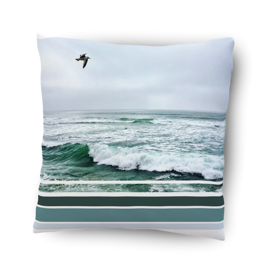 Echo II: By Sea or By Air Indoor or Outdoor Pillow