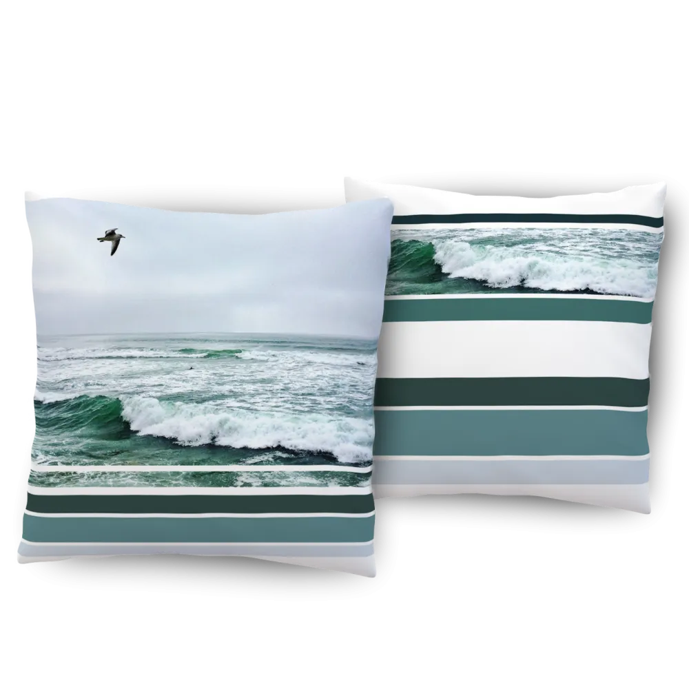 Echo II: By Sea or By Air Indoor or Outdoor Pillow