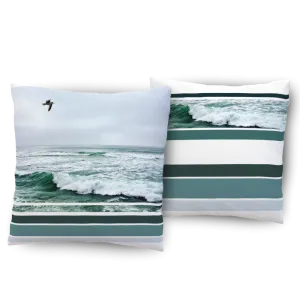 Echo II: By Sea or By Air Indoor or Outdoor Pillow