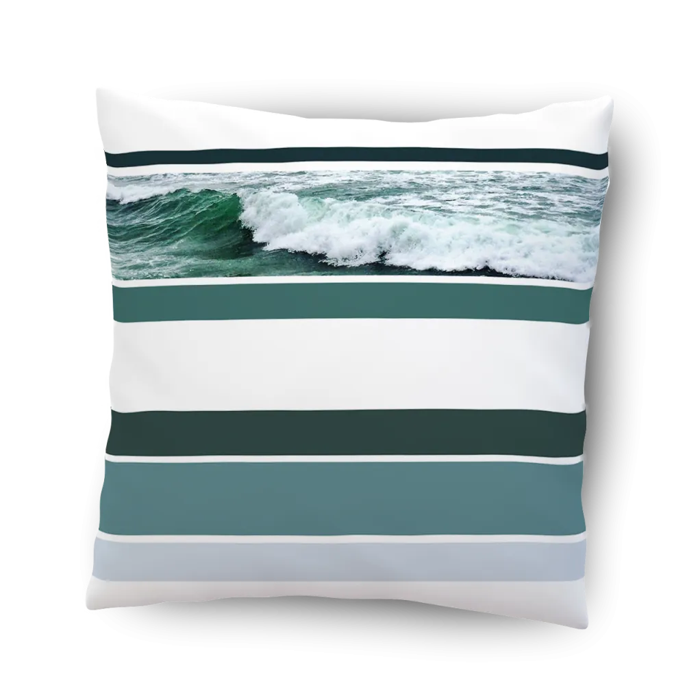 Echo II: By Sea or By Air Indoor or Outdoor Pillow