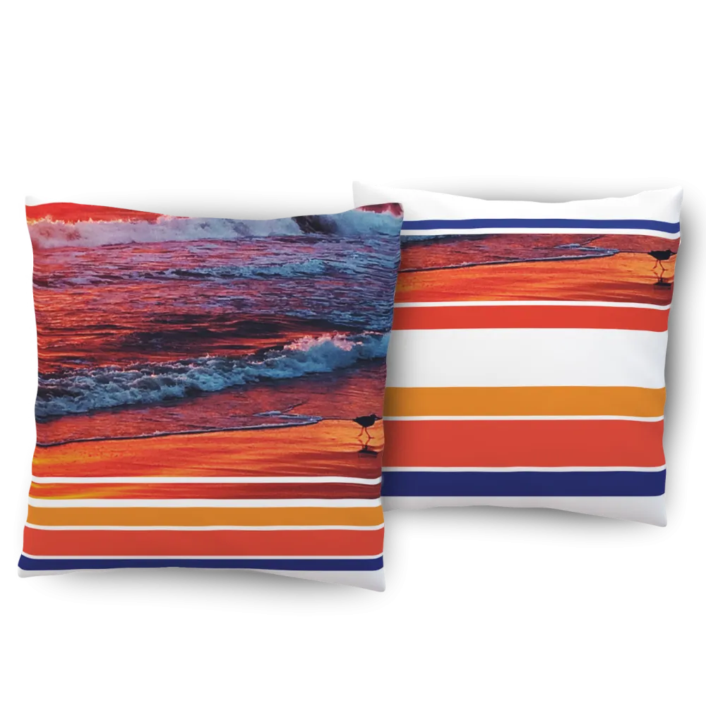 Echo II: Edge of Sunset Indoor or Outdoor Pillow