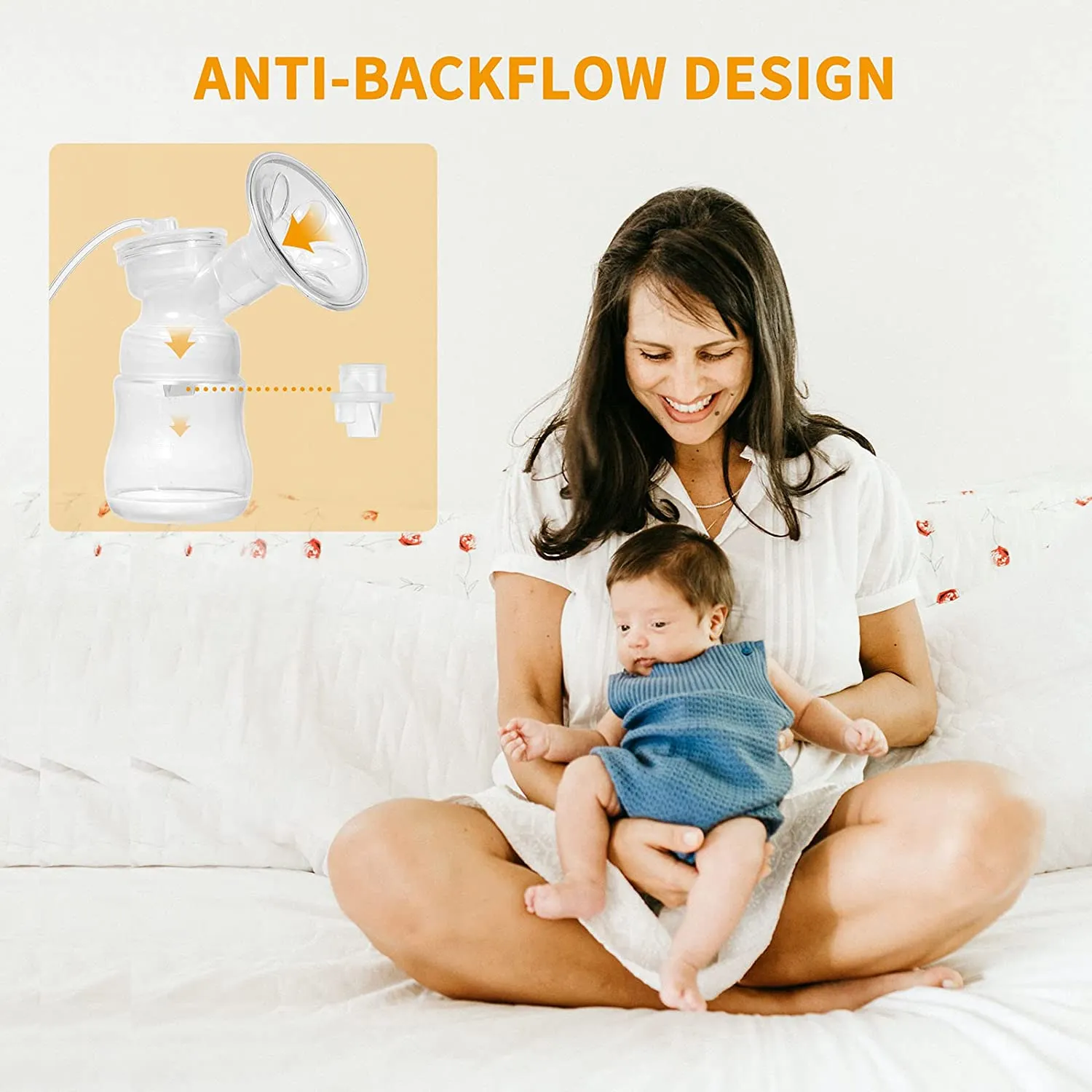Electric BreastPump Rechargeable & Portable with Breastmilk Storage Bags