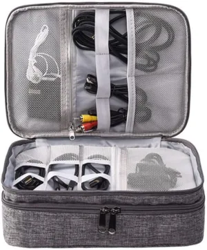 Electronic Case 3 Electronics Accessories Bag Cable Carrying Bag Headset Storage Accessories Cases Protable Charger Electronics Accessories Organizer Waterproof Rope Usb Travel