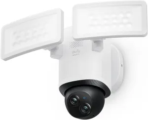 eufy Security Camera Floodlight Camera E340 Wired, Security Camera Outdoor, 360 PTZ, 24/7 Recording, 2.4G/5G Wi-Fi, 2000 LM, Motion Detection, Built-In Siren, Dual Cam, HB3 Compatible, No Monthly Fee