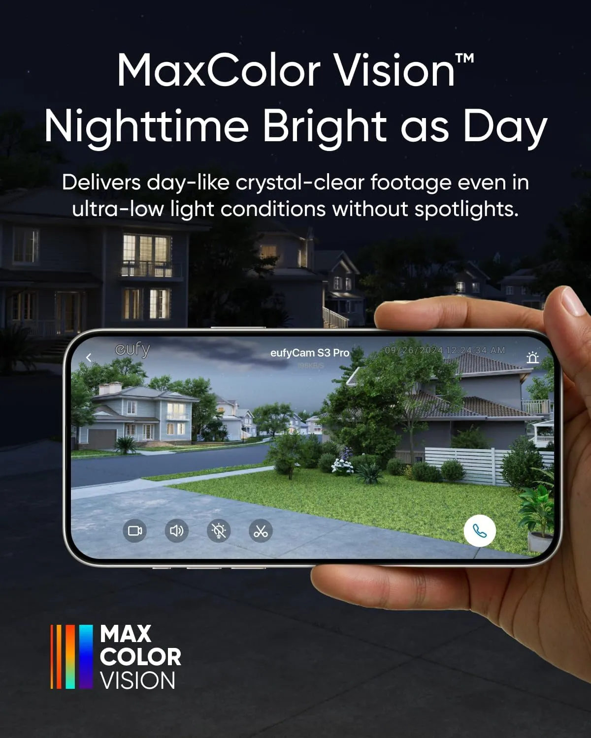 eufy Security eufyCam S3 Pro 2-Cam Kit, Solar Camera Outdoor Wireless, MaxColor Night Vision, 4K Security Camera with Solar Panel, Face Recognition AI, Local Storage, No Monthly Fee (Renewed)