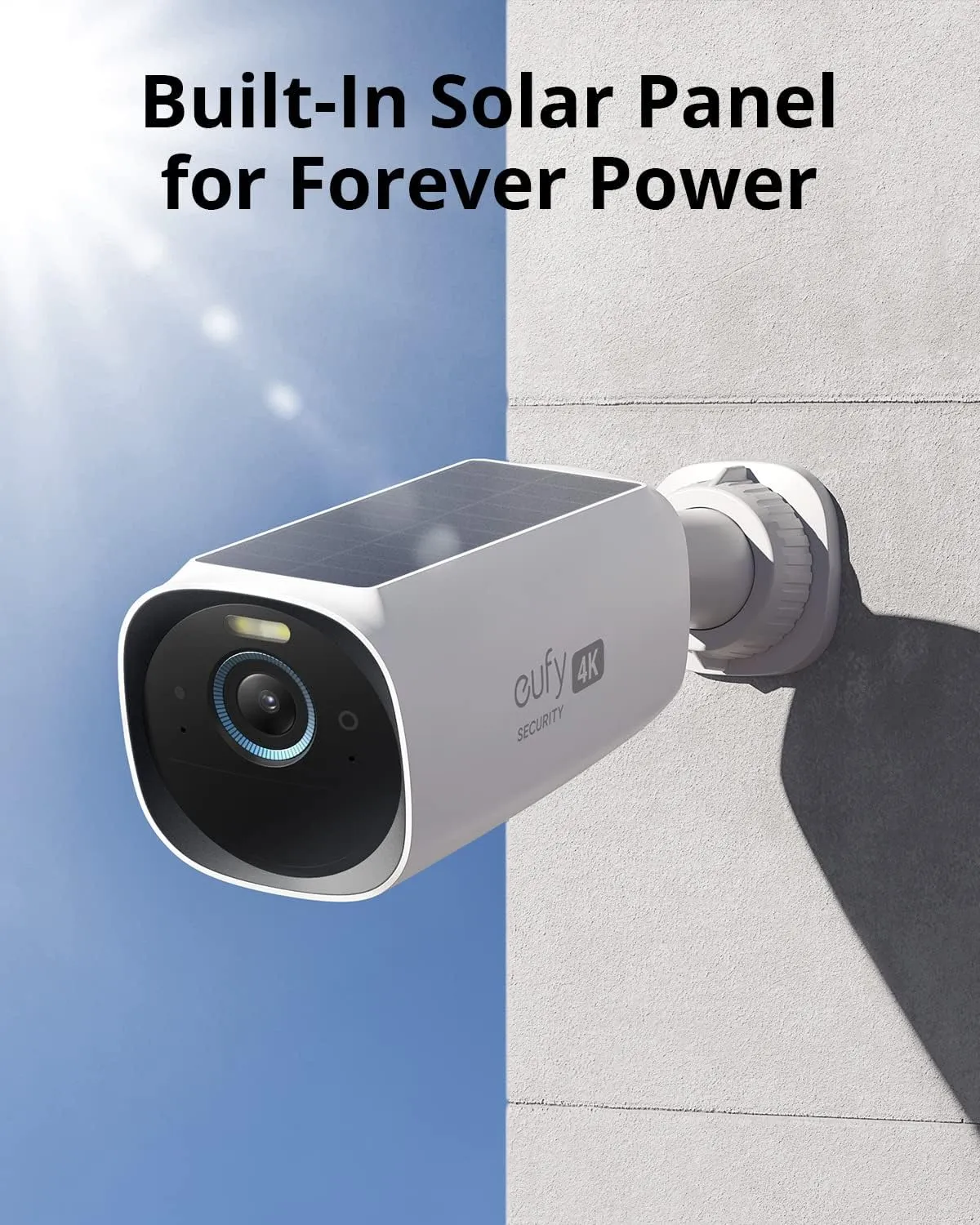 eufy Security S330 eufyCam 3 2-Cam Kit, Security Camera Outdoor Wireless, 4K Camera with Solar Panel, Forever Power, Face Recognition AI, Expandable Local Storage up to 16TB, No Monthly Fee (Renewed)