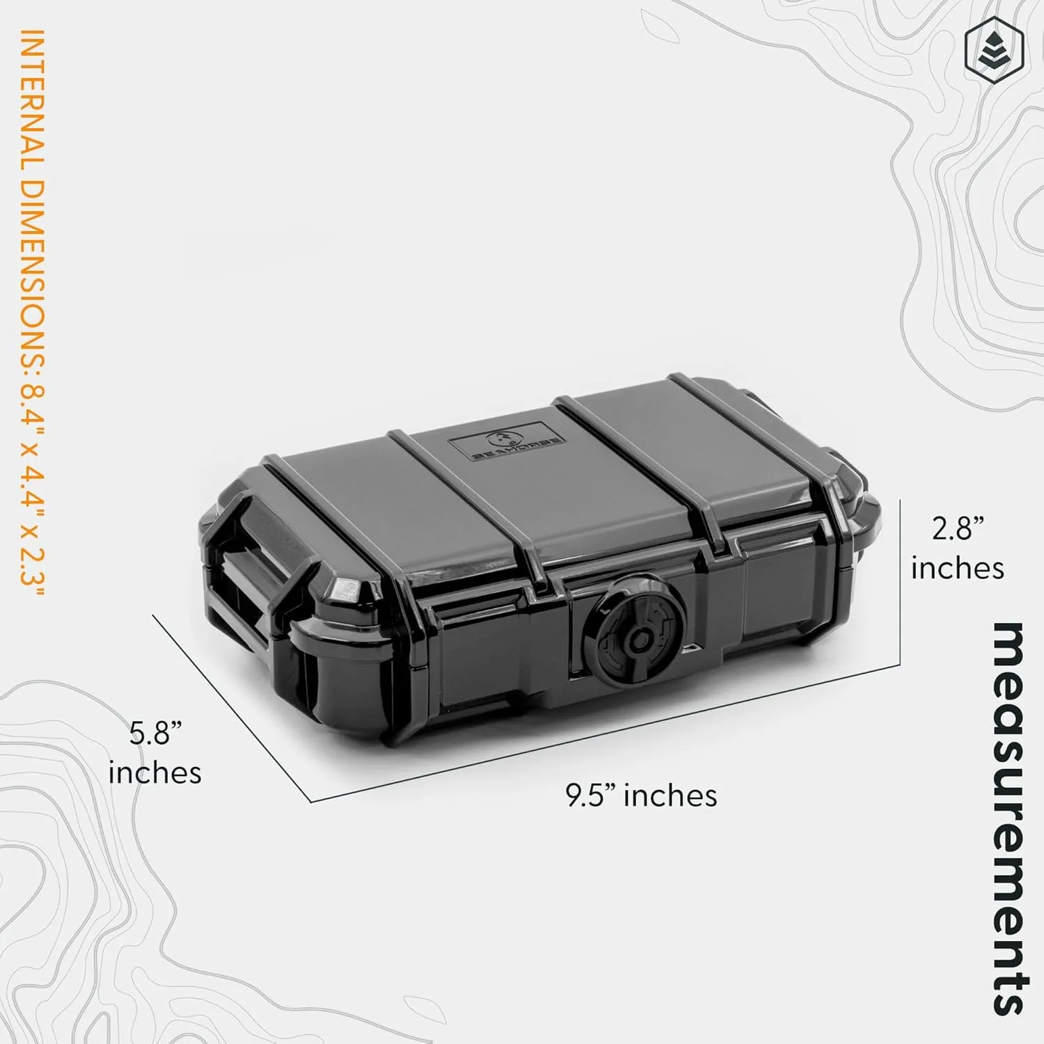 Evergreen ToughBox Tech Organizer  For Camera, Cables, Hard Drives, Compatible with GoPro etc. (Medium, PROFoam, Black)