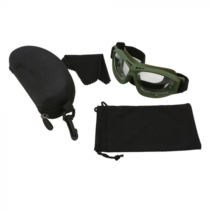 Falcon Tactical Ballistic Goggles - Olive Green