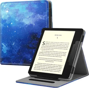 Fintie Flip Case for 7" Kindle Oasis (10th/9th Generation, 2019/2017 Release) - Multi Angle Hands Free Viewing Stand Cover with Auto Sleep Wake, Starry Sky