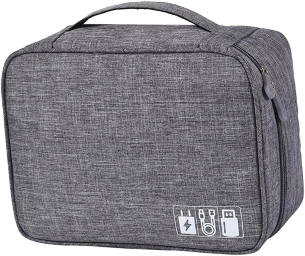 Gadpiparty Toiletry Organizer Electronics Carrying Case Cord Organizer Paper Organizer Electronic Organizer Electronics Accessories & Supplies Makeup Suitcase Cable Small Travel