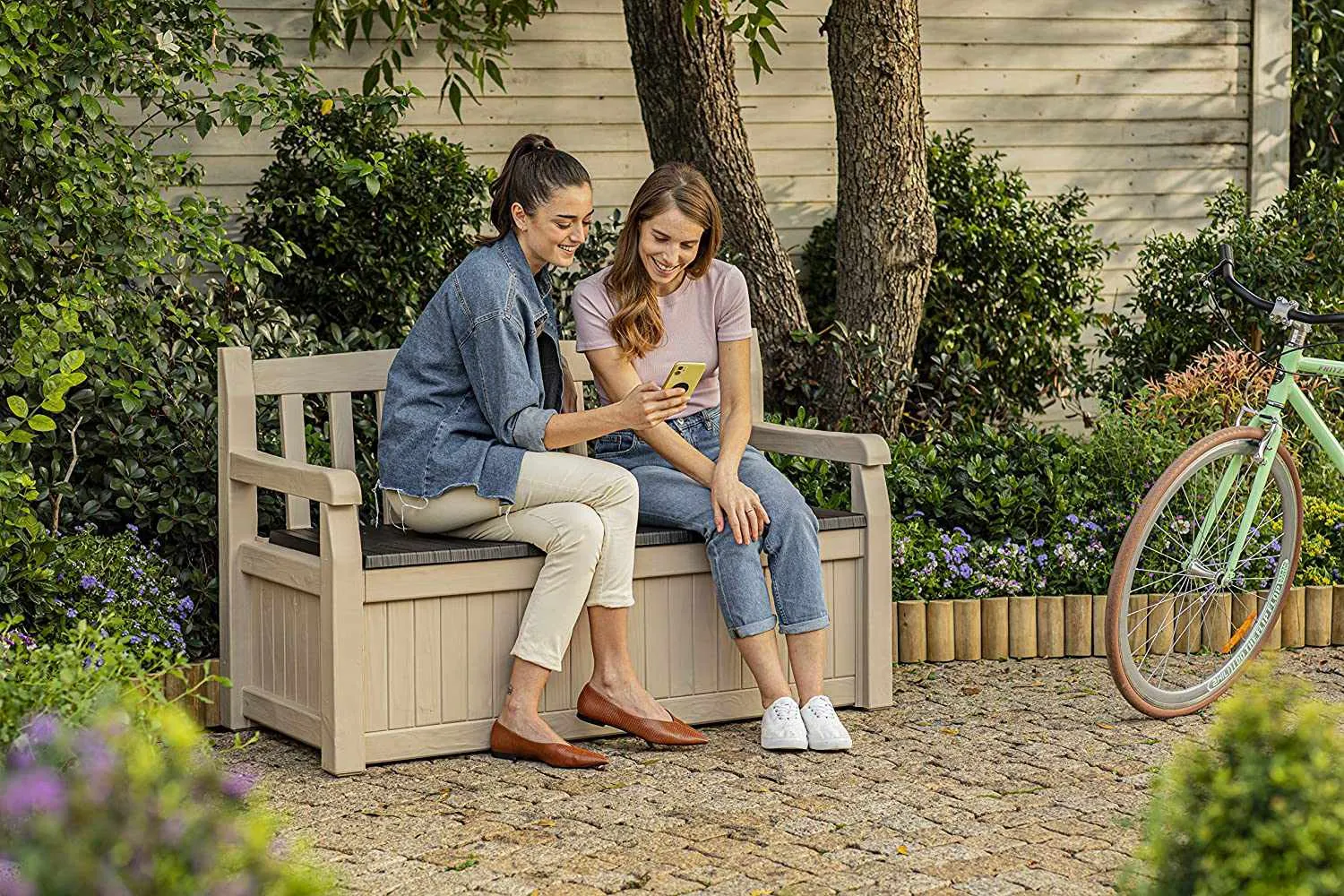 Garden Outdoor Storage Bench Box