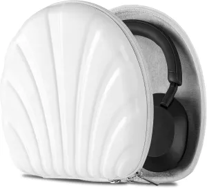 Geekria PRO Rugged Headphones Case Compatible with Sony WH-CH710N, WH-1000XM6, WH-1000XM5, WH-1000XM4, MDR-1AM2, Hard Shell, Durable, Multi-Layer Protection Travel Carrying Bag (White)