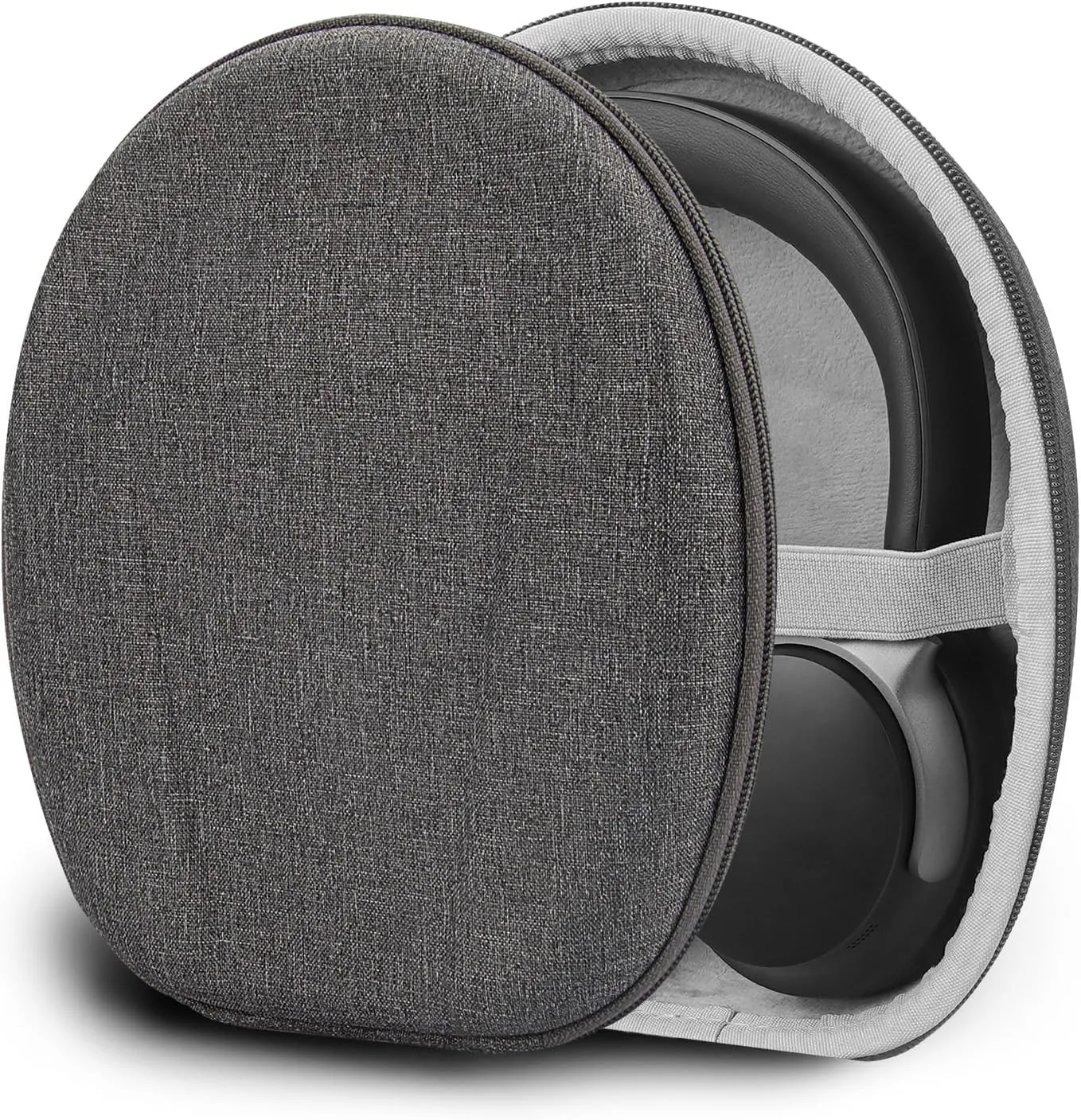 Geekria Shield Headphones Case Compatible with Bose QuietComfort, QC Ultra/45/35/25/SE, NC 700, Replacement Hard Shell Travel Carrying Bag with Cable Storage (Grey)