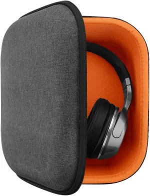 Geekria Shield Headphones Case Compatible with Skullcandy Crusher ANC 2, Hesh Evo, Hesh 2, Hesh 3 Headphones, Replacement Hard Shell Travel Carrying Bag with Cable Storage (Dark Grey)