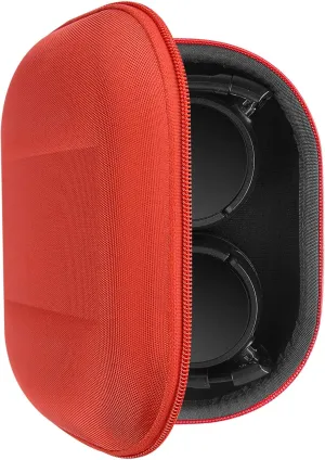 Geekria Shield Headphones Case Compatible with Sony MDR-ZX300, MDR-ZX310, MDR-XB200, MDR-ZX100, MDR-ZX110 Case, Replacement Hard Shell Travel Carrying Bag with Cable Storage (Red)