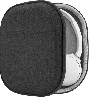 Geekria Shield Headphones Case Compatible with Sony WH-CH520, WH-CH510, WH-CH500 Case, Replacement Hard Shell Travel Carrying Bag with Cable Storage (Dark Grey)