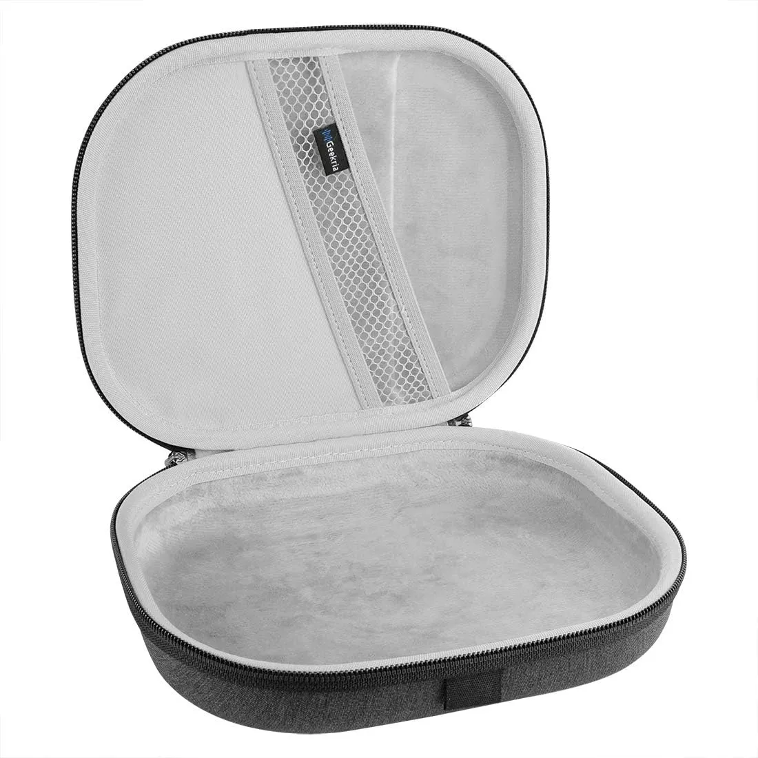 Geekria Shield Headphones Case Compatible with Sony WH-CH520, WH-CH510, WH-CH500 Case, Replacement Hard Shell Travel Carrying Bag with Cable Storage (Dark Grey)
