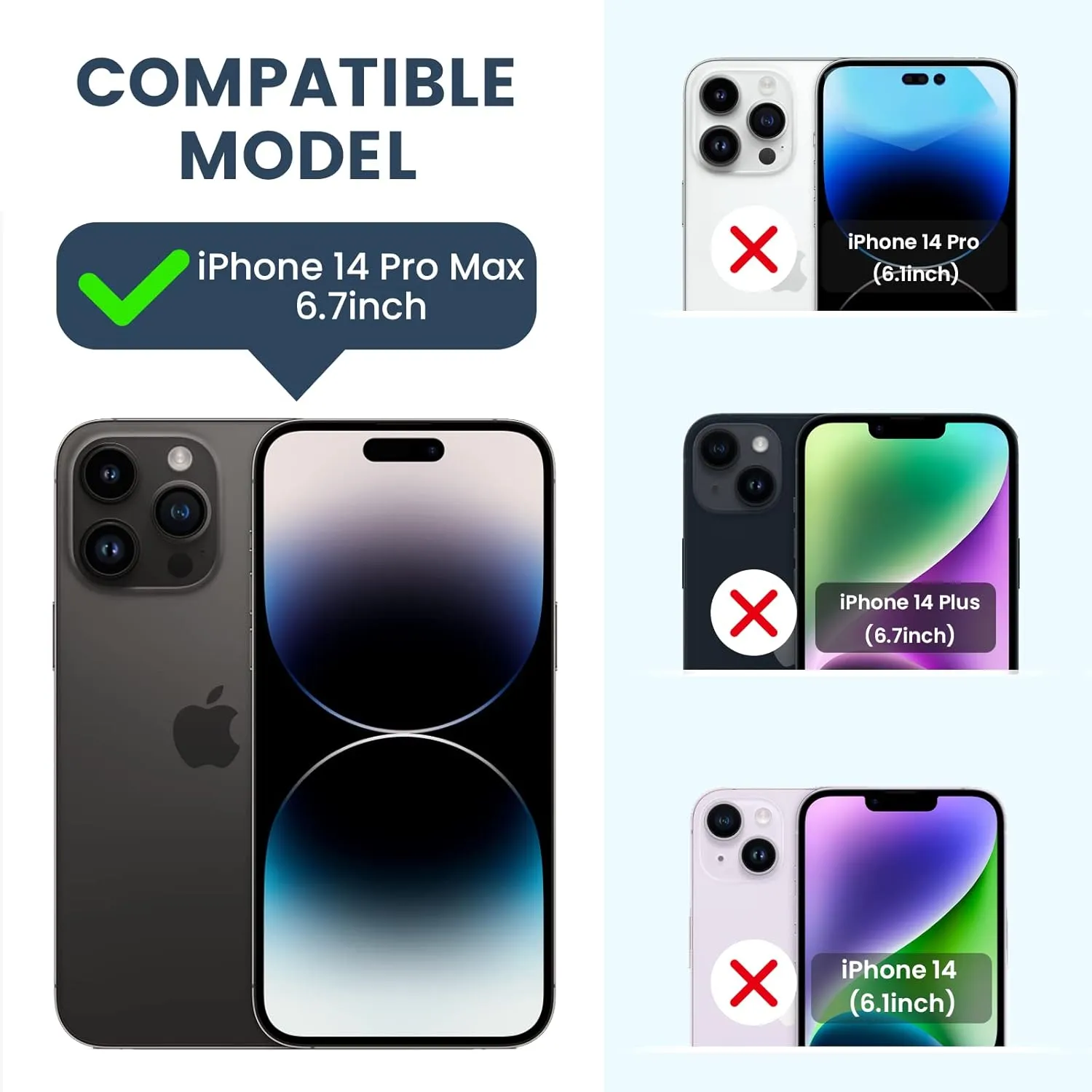 Goton for iPhone 14 Pro Max Case with Screen Protector - Slide Camera Cover Phone Case with Ring Stand, Heavy Duty Military Grade Shockproof Rugged Cover for iPhone 14 Pro Max Accessories Alpine Green