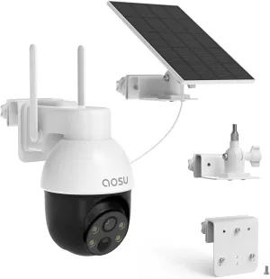 Gutter Mount Kit for AOSU Solar Security Camera Wireless Outdoor System- 2K/3MP(SolarCam D1 SE/Lite) and AOSU Security Camera Wireless Outdoor-3K/5MP(SolarCam D1 Max)White