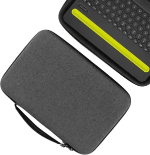 Hard Keyboard Case, Hard Travel Storage Case Compatible with K480 Wireless Multi-Device Keyboard, Protective Shockproof Travel Storage Bag-Dark Grey