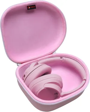 Headphone Headset Case for Beats, Sony, Raycon, JBL, OneOdio, TOZO, SteelSeries, Jabra, Audio-Technica & Sennheiser HeadphonesOuter Pink Inner Pink
