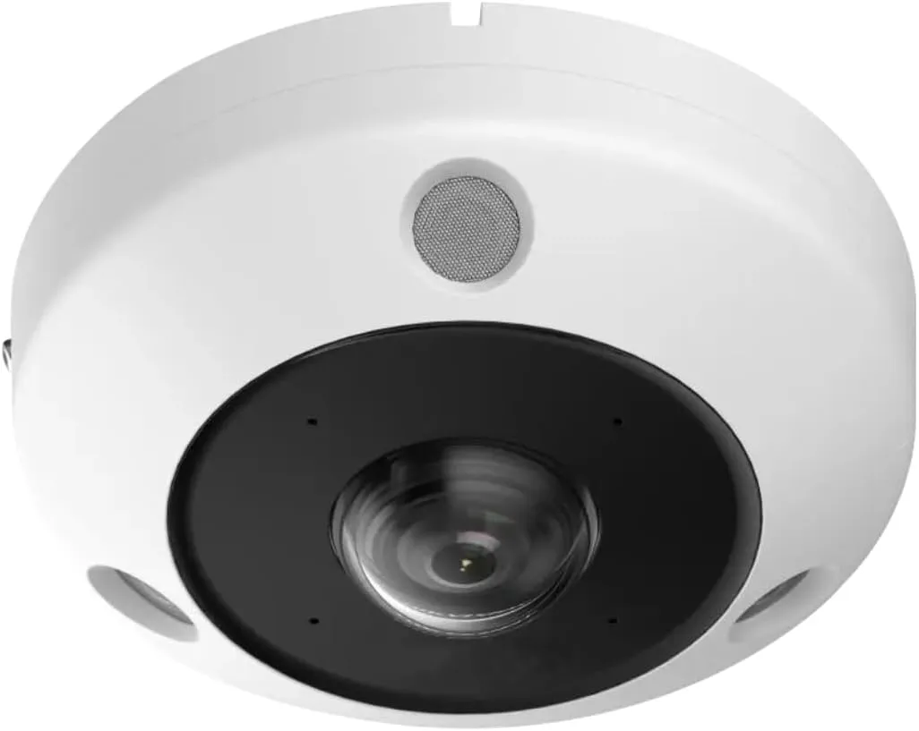 HIK 6MP 360 Panoramic Fisheye PoE IP Camera Outdoor Indoor with Heat Map Detection, People Counting, Built-in Mic and Speaker, IP67 Waterproof, Compatible with HIK NVR/Hik-Connect 2CD6365G1-IVS