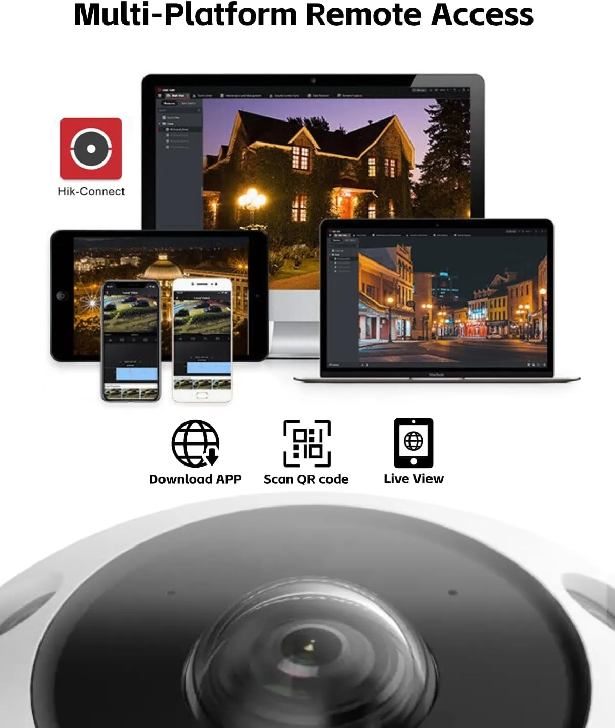 HIK 6MP 360 Panoramic Fisheye PoE IP Camera Outdoor Indoor with Heat Map Detection, People Counting, Built-in Mic and Speaker, IP67 Waterproof, Compatible with HIK NVR/Hik-Connect 2CD6365G1-IVS