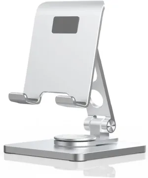 HOUPU Designed for Kindles, Adjustable Aluminum Tablet Holder Stand - Smartphone Mounts Compatible with Kindle Fire Tablets, Apple iPad iPhone and Samsung Galaxy