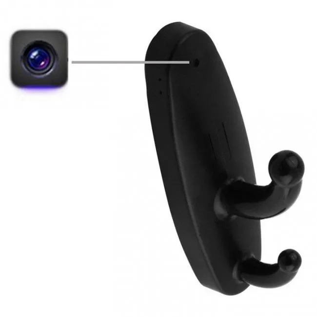 iTD Gear Home-Security Hidden Spy Camera Clothes Hook with Motion Detection