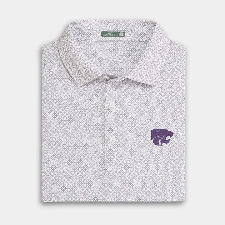 Kansas State Diamonds Printed Performance Polo