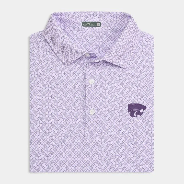 Kansas State Diamonds Printed Performance Polo