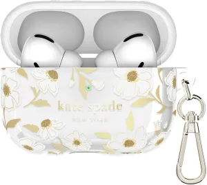 kate spade new york AirPods Pro Protective Case with Keychain Ring - Sunshine Floral, Compatible with AirPods Pro 2nd / 1st Generation