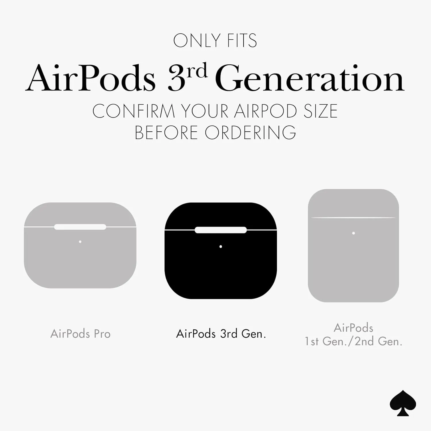 kate spade new york AirPods Protective Case with Keychain Ring - Multi Floral Rose, Compatible with Airpods 3rd Generation