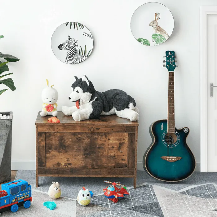 Kids Toy Storage Bench Chest Box Organizer