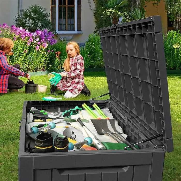 Large 230 Gallon Outdoor Patio Deck Storage Box