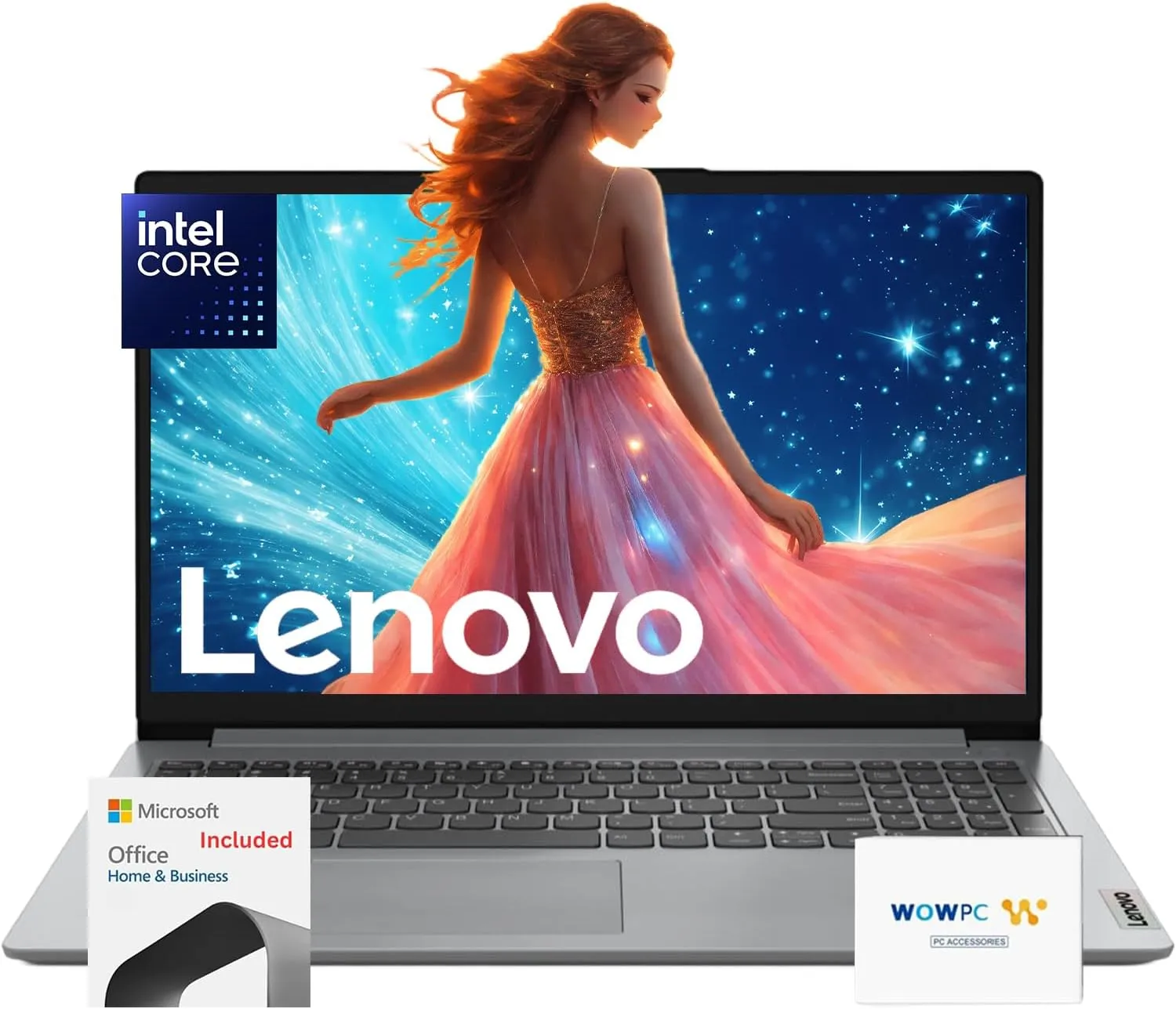 Lenovo Premium Series 15 Laptop | 12GB RAM | 1.1TB Storage (640GB SSD   512GB External Storage) | 1 Year Office 365 w/ 1TB Cloud Storage | Intel Core | 15.6" | Win 11 | w/WOWPC Bundle
