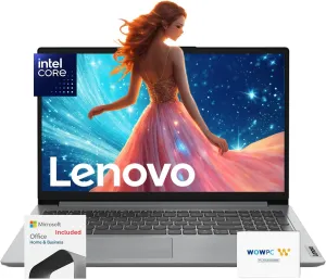 Lenovo Premium Series 15 Laptop | 12GB RAM | 1.1TB Storage (640GB SSD   512GB External Storage) | 1 Year Office 365 w/ 1TB Cloud Storage | Intel Core | 15.6" | Win 11 | w/WOWPC Bundle