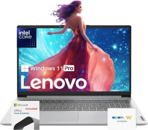 Lenovo Premium Series 15 Laptop | Latest Model | 20GB RAM | 1.6TB Storage (1.1TB SSD 512GB External Storage)| 1 Year Office 365 w/ 1TB Cloud Storage | Intel Core | 15.6" | Win 11 Pro |w/WOWPC Bundle
