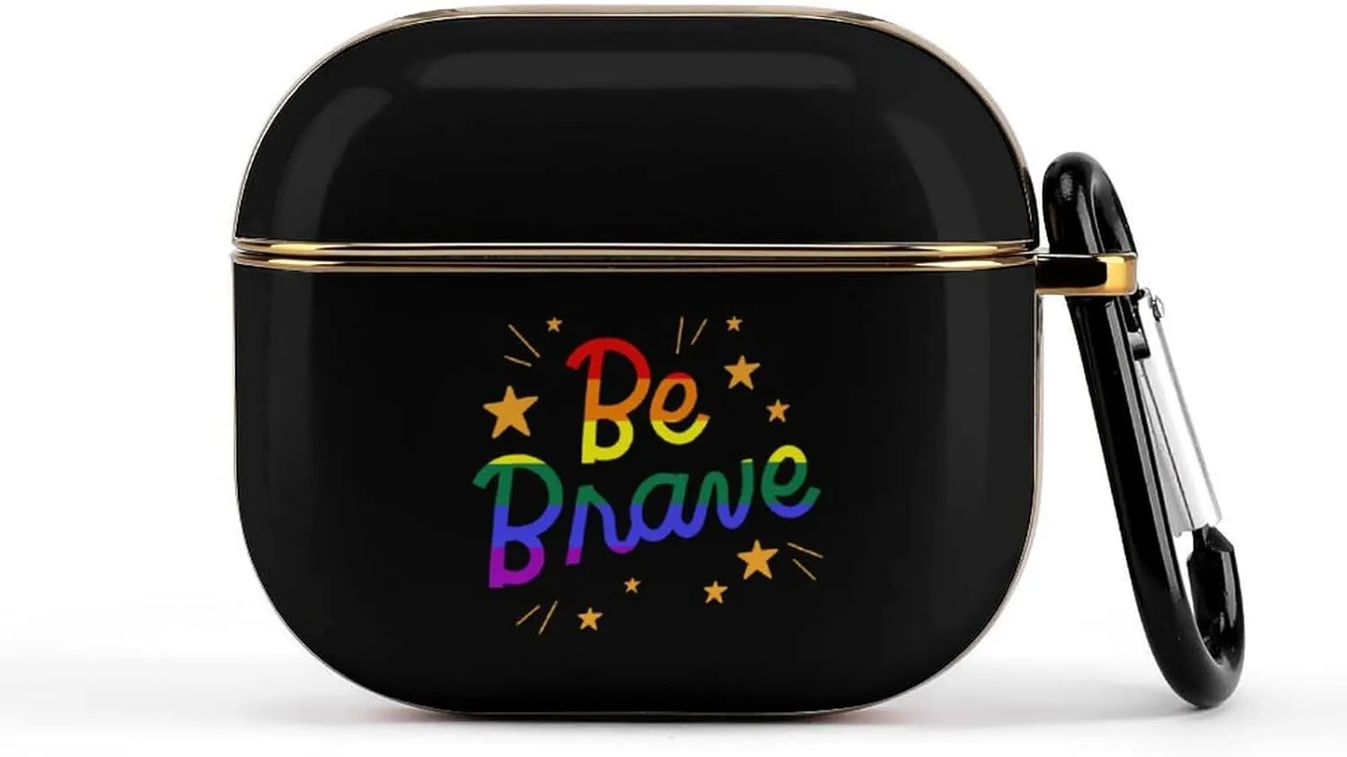 LGBT Be Brave Slim Travel Carrying Headphone Case Compatible with AirPods Smart Hard Shell Cover